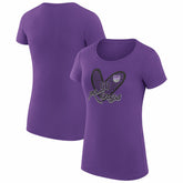 Sacramento Kings G-III 4Her by Carl Banks Women's Super-Slim Fit Lightweight Leopard Heart T-Shirt - Purple online