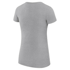 Golden State Warriors G-III 4Her by Carl Banks Women's Super-Slim Fit Lightweight Leopard Heart T-Shirt sale - Heather Gray for sale