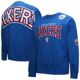 Philadelphia 76ers Hardwood Classics There & Back 2.0 Vintage Pullover Sweatshirt - Royal shop