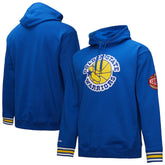 Golden State Warriors Chainstitch Applique Vintage Heavyweight Pullover Hoodie sale - Royal cheap