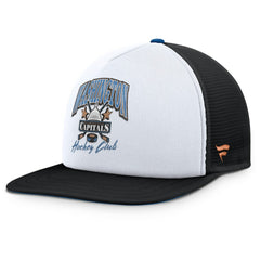 Washington Capitals Fanatics Decades Collection Foam Front Snapback Hat - White/Black Hats