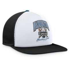 Washington Capitals Fanatics Decades Collection Foam Front Snapback Hat - White/Black Hats