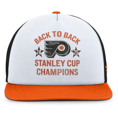 Philadelphia Flyers Fanatics Decades Collection Foam Front Snapback Hat - White/Orange Hats