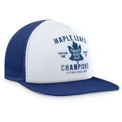 Toronto Maple Leafs Fanatics Decades Collection Foam Front Snapback Hat - White/Blue Hats
