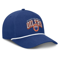 Edmonton Oilers Fanatics Decades Collection A-Frame Rope Adjustable Hat - Royal Hats