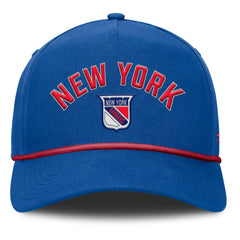 New York Rangers Fanatics Decades Collection A-Frame Rope Adjustable Hat - Royal Hats