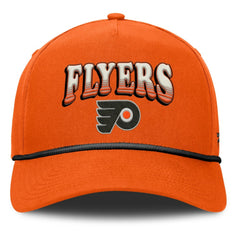 Philadelphia Flyers Fanatics Decades Collection A-Frame Rope Adjustable Hat - Orange Hats
