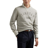 New York Yankees Polo Ralph Lauren Pullover Sweatshirt Heather Gray