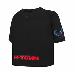 C.J. Stroud Houston Texans Pro Standard Women's Player Name & Number Cropped Boxy T-Shirt - Black sale
