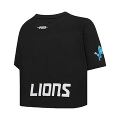 Amon-Ra St. Brown Detroit Lions Pro Standard Women's Player Name & Number Cropped Boxy T-Shirt - Black on sale