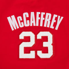 Christian McCaffrey San Francisco 49ers Pro Standard Women's Player Name & Number Cropped Boxy T-Shirt - Scarlet sale