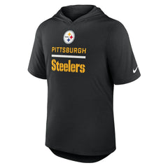 Pittsburgh Steelers Lockup Tri-Blend Hoodie T-Shirt - Black cheap