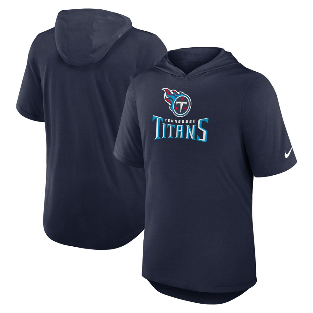 Tennessee Titans Lockup Tri-Blend Hoodie T-Shirt - Navy discount