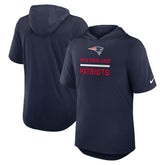 New England Patriots Lockup Tri-Blend Hoodie T-Shirt - Navy online