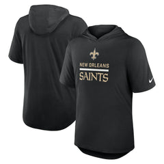 New Orleans Saints Lockup Tri-Blend Hoodie T-Shirt - Black outlet
