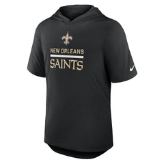 New Orleans Saints Lockup Tri-Blend Hoodie T-Shirt - Black outlet