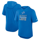 Detroit Lions Lockup Tri-Blend Hoodie T-Shirt - Blue sale