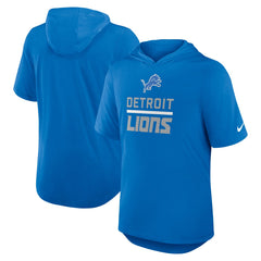 Detroit Lions Lockup Tri-Blend Hoodie T-Shirt - Blue sale