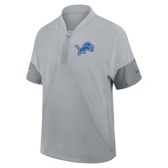 Detroit Lions Sideline Short Sleeve Quarter-Zip Dri-FIT Coach Jacket - Gray online