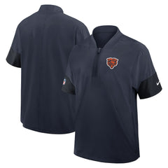 Chicago Bears Sideline Short Sleeve Quarter-Zip Dri-FIT Coach Jacket - Navy sale
