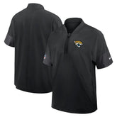 Jacksonville Jaguars Sideline Short Sleeve Quarter-Zip Dri-FIT Coach Jacket - Black online
