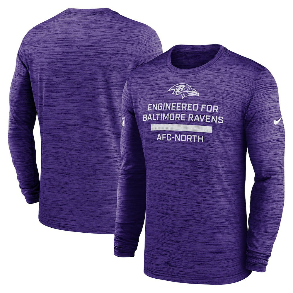 Baltimore Ravens Sideline Velocity Performance Long Sleeve T-Shirt - Purple online