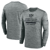 Cincinnati Bengals Sideline Velocity Performance Long Sleeve T-Shirt - Gray sale
