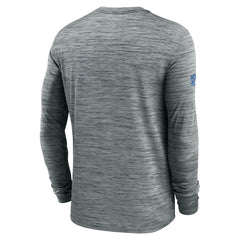 Detroit Lions Sideline Velocity Performance Long Sleeve T-Shirt - Gray discount