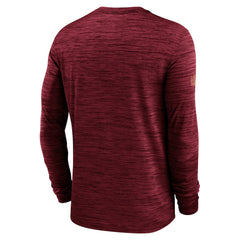 San Francisco 49ers Sideline Velocity Performance Long Sleeve T-Shirt - Scarlet cheap