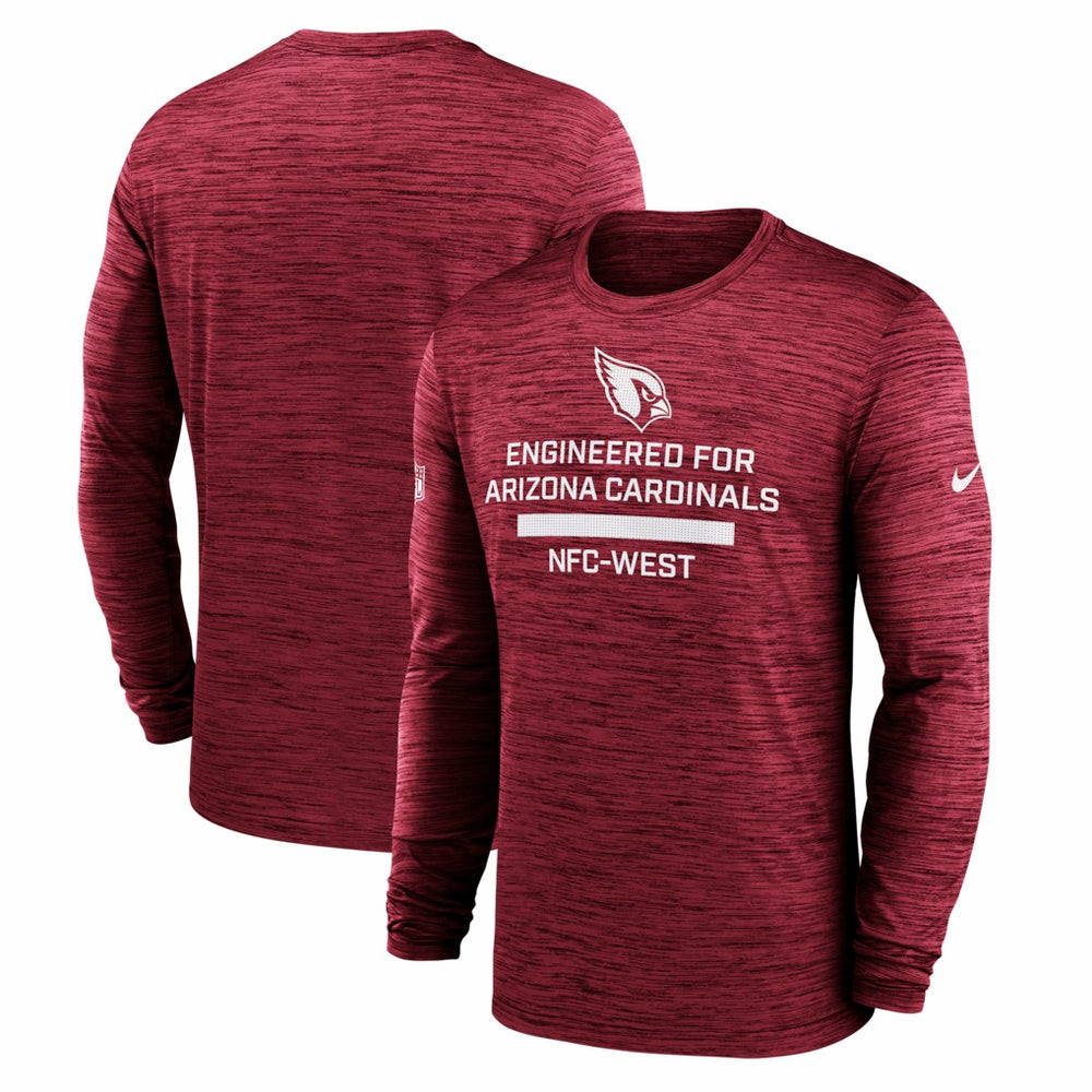 Arizona Cardinals Sideline Velocity Performance Long Sleeve T-Shirt - Cardinal on sale
