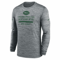 New York Jets Sideline Velocity Performance Long Sleeve T-Shirt - Gray online