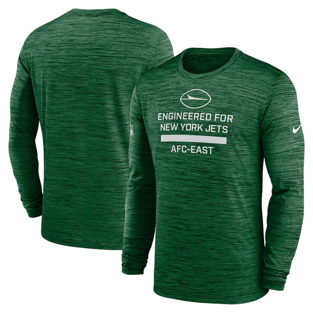 New York Jets Sideline Velocity Performance Long Sleeve T-Shirt - Green discount