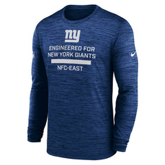 New York Giants Sideline Velocity Performance Long Sleeve T-Shirt - Royal online