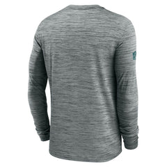 Philadelphia Eagles Sideline Velocity Performance Long Sleeve T-Shirt - Gray on sale