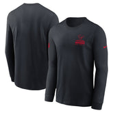 Houston Texans Sideline Dri-FIT Long Sleeve T-Shirt - Navy outlet