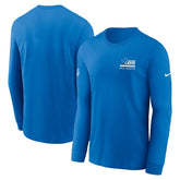 Detroit Lions Sideline Dri-FIT Long Sleeve T-Shirt - Blue cheap