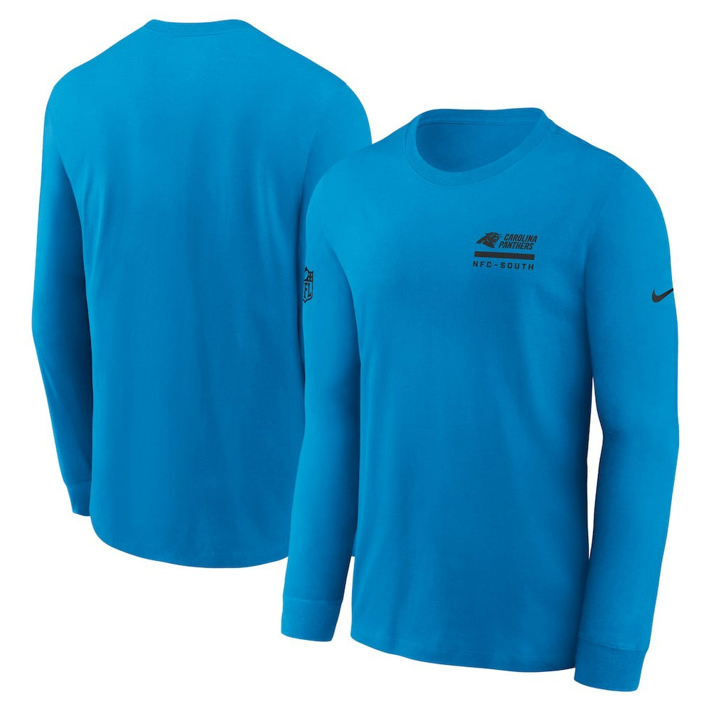 Carolina Panthers Sideline Dri-FIT Long Sleeve T-Shirt - Blue online