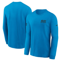Carolina Panthers Sideline Dri-FIT Long Sleeve T-Shirt - Blue online