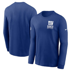 New York Giants Sideline Dri-FIT Long Sleeve T-Shirt - Royal discount