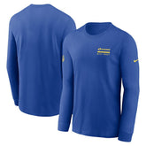 Los Angeles Rams Sideline Dri-FIT Long Sleeve T-Shirt - Royal for sale