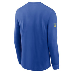 Los Angeles Rams Sideline Dri-FIT Long Sleeve T-Shirt - Royal for sale