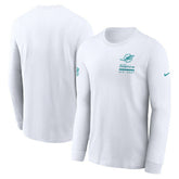 Miami Dolphins Sideline Dri-FIT Long Sleeve T-Shirt - White online