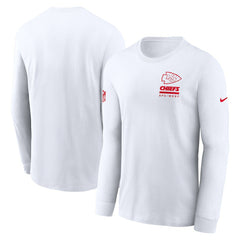 Kansas City Chiefs Sideline Dri-FIT Long Sleeve T-Shirt - White online