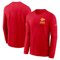 Kansas City Chiefs Sideline Dri-FIT Long Sleeve T-Shirt - Red sale