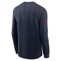 New England Patriots Sideline Dri-FIT Long Sleeve T-Shirt - Navy discount