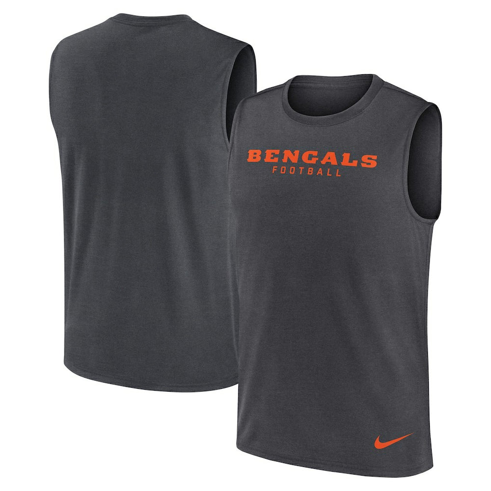 Cincinnati Bengals Primetime Legend Dri-FIT Muscle Tank Top - Charcoal sale