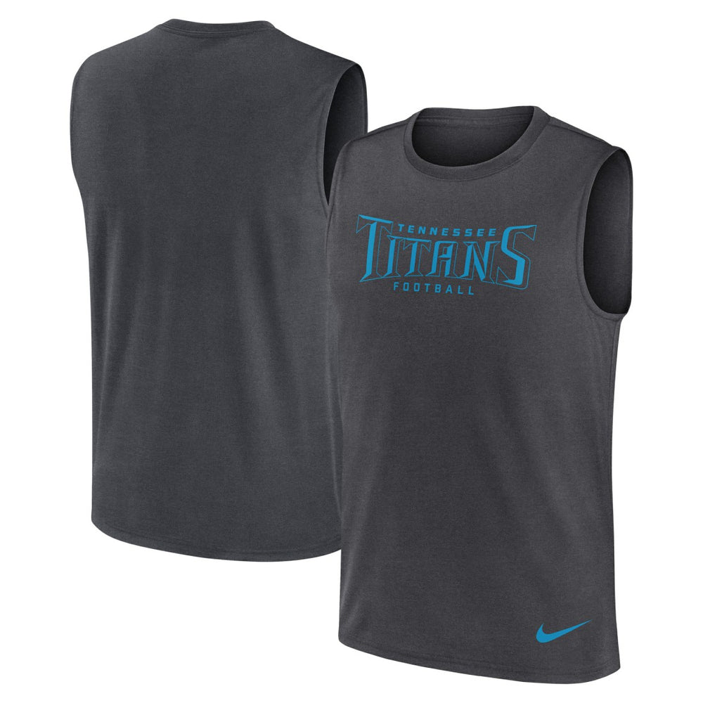 Tennessee Titans Primetime Legend Dri-FIT Muscle Tank Top - Charcoal for sale