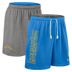 Los Angeles Chargers Sideline Reversible Dri-FIT Shorts - Powder Blue on sale