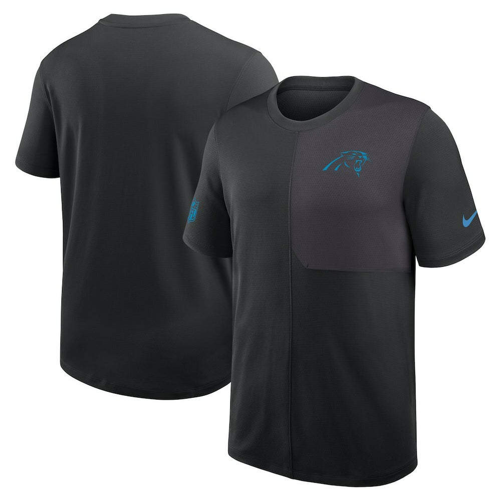 Carolina Panthers Sideline UV Dri-Fit Coach Shirt - Black on sale