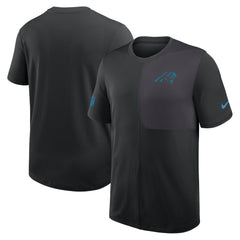 Carolina Panthers Sideline UV Dri-Fit Coach Shirt - Black on sale
